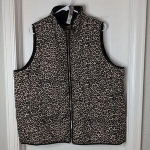 Chicos reversible quilt vest size 3